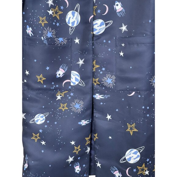 English Factory Constellation Long Jacket With Faux Fur Cuffs Small - Picture 4 of 6